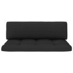 vidaXL Salon de jardin palette 4Pièces avec coussins pin imprégné de noir