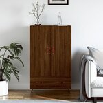 vidaXL Buffet haut chêne marron 69 5x31x115 cm bois d'ingénierie