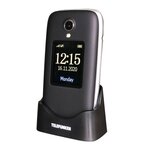 Téléphone portable senior à clapet telefunken s560 noir