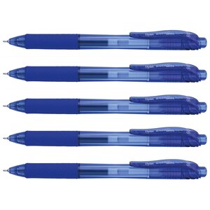 Stylo Roller à encre gel Liquid EnerGel-X BLN105 Bleu x 5 PENTEL