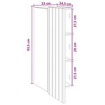 vidaXL Armoire Murale Blanc 33 x 34 5 x 94 cm Bois d'ingénierie