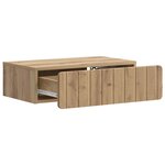 vidaXL Table d'appoint murale 59 x 34 5 x 17 cm Bois d'ingénierie