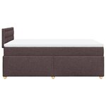 vidaXL Sommier à lattes de lit avec matelas Marron foncé 120x200 cm
