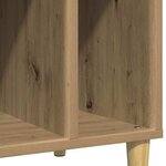 vidaXL Armoire à disques chêne artisanal 100x38x48cm bois d'ingénierie