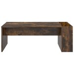 vidaXL Table basse Chêne fumé 95 x 50 x 34 cm Bois d'ingénierie