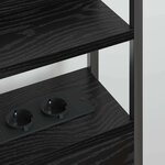 vidaXL Tête de lit de rangement Chêne noir 80 cm Bois d'ingénierie