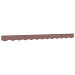 vidaXL Tissu de remplacement de cantonnière d’auvent rayure marron 3 m