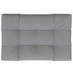 vidaXL Coussin de palette gris 120x80x12 cm tissu