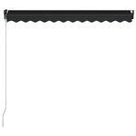 vidaXL Auvent manuel rétractable 350x250 cm Anthracite