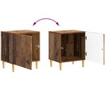 vidaXL Table de chevet Bois ancien 43 x 34 5 x 50 cm Bois d'ingénierie