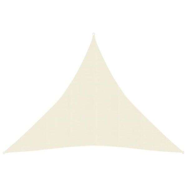 vidaXL Voile d'ombrage 160 g/m² Crème 3x3x3 m PEHD