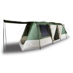 vidaXL Tente de camping tunnel 4 personnes vert imperméable