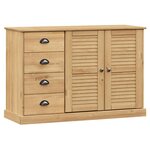 vidaXL Buffet avec tiroirs VIGO 113x40x75 cm bois massif de pin