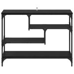 vidaXL Table console Chêne noir 100 x 30 x 75 cm Bois d'ingénierie