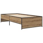 vidaXL Cadre de lit Chêne artisanal 80 x 200 cm Bois d'ingénierie