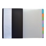 Trieur Standard Memphis A4 8 Positions Couverture Polypro Noir OXFORD