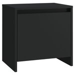 vidaXL Table de chevet noir 45x34x44 5 cm bois d’ingénierie