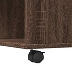 vidaXL Table basse chêne marron 80x80x40 cm bois d'ingénierie