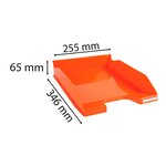 Corbeille À Courrier Combo Midi Iderama - Orange Brillant - X 6 - Exacompta