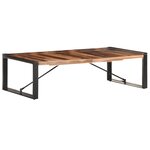 Vidaxl table basse 140x70x40 cm bois solide