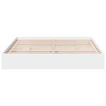 vidaXL Cadre de lit avec tiroirs blanc 180x200 cm bois d'ingénierie