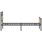 vidaXL Cadre de lit sans matelas chêne sonoma 107x203 cm