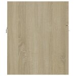 vidaXL Armoire d'évier avec lavabo intégré Chêne sonoma Aggloméré