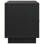 vidaXL Meuble TV Noir 80x34x40 cm Bois de pin massif