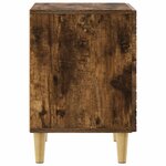 vidaXL Table de chevet Chêne fumé 43 x 34 5 x 50 cm Bois d'ingénierie