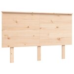 vidaXL Lit pour personne âgée et tête de lit 140x190 cm bois massif