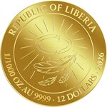 Pièce de monnaie en Or 12 Dollars g 0.031 (1/1000 oz) Millésime 2026 FALL OF LUCIFER 1/1000