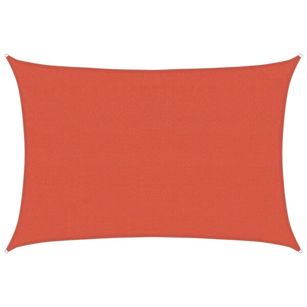 vidaXL Voile d'ombrage 160 g/m² Terre cuite 4x5 m PEHD