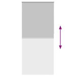 vidaXL Store roulant 120 x 230 cm Gris