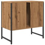 vidaXL Armoire lavabo de salle de bain chêne artisanal 60x33x60 cm