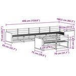 vidaXL Ensemble de canapés d'extérieur 8 pc Naturel