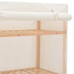 vidaXL Garde-robe Blanc 79 x 40 x 170 cm Tissu