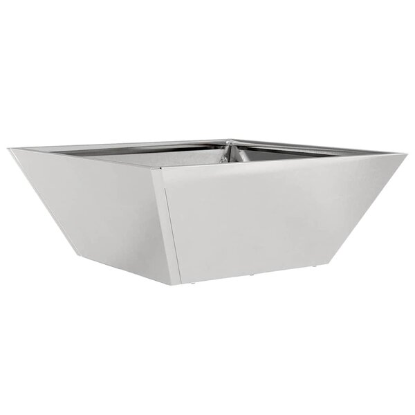 vidaXL Jardinière en Acier Inoxydable 40x40x15 cm