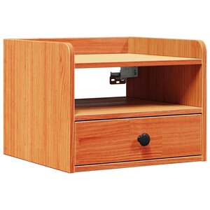 vidaXL Table de chevet avec tiroir Marron cire 38 x 36 x 29 5 cm