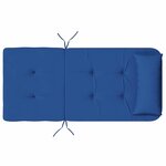 vidaXL Coussin de chaise 2 Pièces Bleu 58 x 77 x 4.5 cm Tissu Oxford