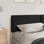 vidaXL Tête de lit capitonnée Naturel et Noir 200 cm Pin massif