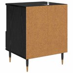 vidaXL Cabinet de chevet avec tiroir 2 Pièces Chêne noir 40 x 35 x 50 cm