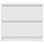 vidaXL Meuble TV blanc 60x35x54 cm bois d'ingénierie