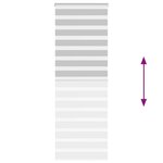 vidaXL Store zèbre gris clair largeur du tissu 65 9 cm polyester