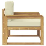 vidaXL Sofa de milieu extérieur Polyester Blanc