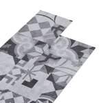 vidaXL Dalles de plancher PVC autoadhésif 5 21 m² 2 mm motif gris
