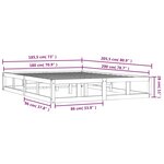 vidaXL Cadre de lit sans matelas blanc 180x200 cm bois massif