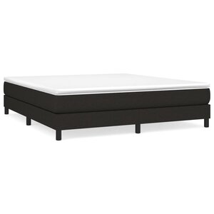 vidaXL Cadre de lit sans matelas noir 180x200 cm tissu