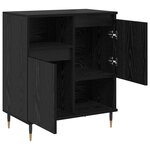 vidaXL Buffets 2 Pièces Chêne noir