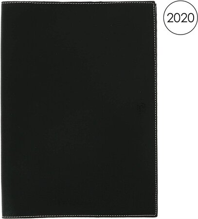 Agenda Civil Semainier Reliure Spirale 21x29,7 cm Couverture Noir OXFORD