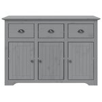 vidaXL Buffet BODO gris 115 5x43x200 5 cm bois massif de pin